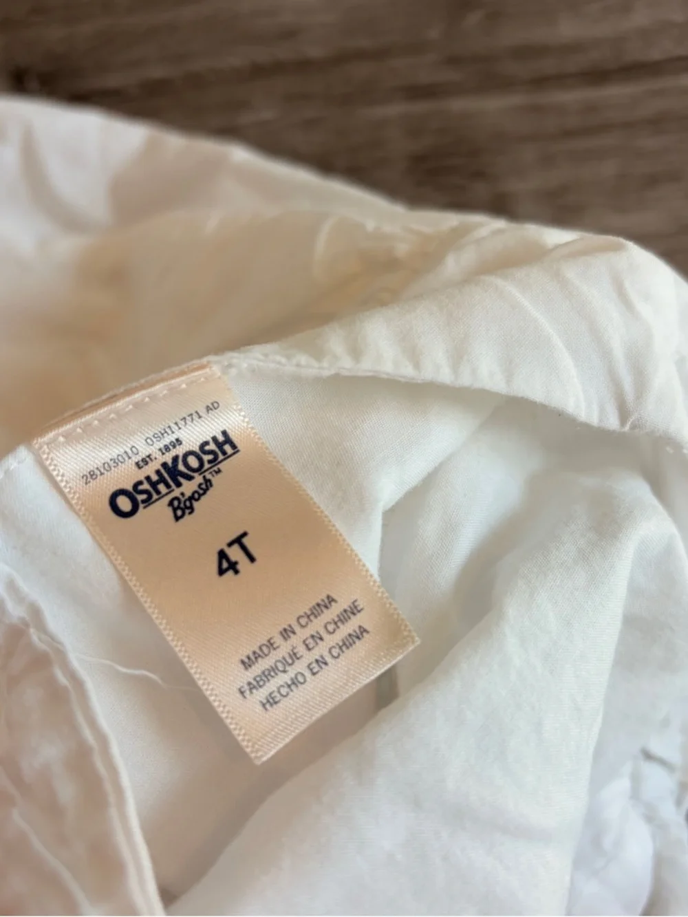 OshKosh B'gosh white toddler girls dress